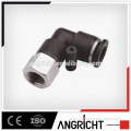 A144 Made in China Plastic elbow pipe fitting with zinc collar